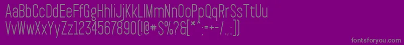 Pakt Font – Gray Fonts on Purple Background