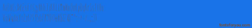 Шрифт Whysoskinny – коричневые шрифты на синем фоне