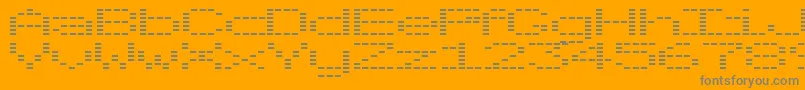 フォントOtoTanp – オレンジの背景に灰色の文字