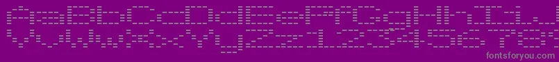 Шрифт OtoTanp – серые шрифты на фиолетовом фоне