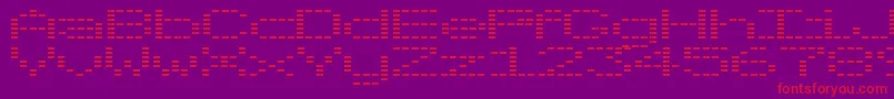 OtoTanp Font – Red Fonts on Purple Background