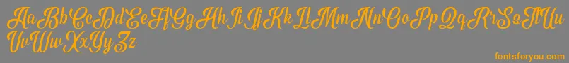 PhytonScriptDemo-Schriftart – Orangefarbene Schriften auf grauem Hintergrund