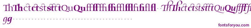 OldstyleflourishesRegular Font – Purple Fonts on White Background