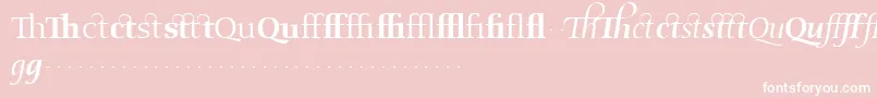 OldstyleflourishesRegular Font – White Fonts on Pink Background
