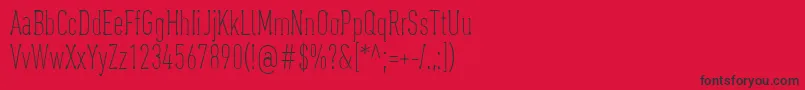OaxaquenaTall Font – Black Fonts on Red Background