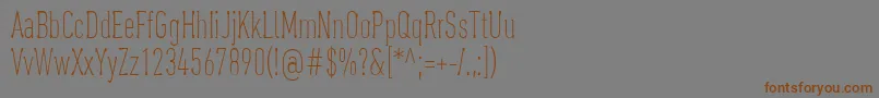 OaxaquenaTall Font – Brown Fonts on Gray Background