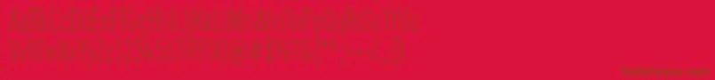 OaxaquenaTall Font – Brown Fonts on Red Background