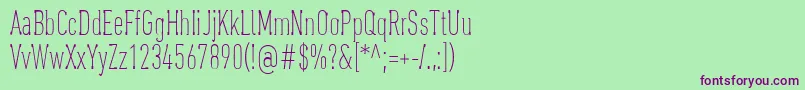 OaxaquenaTall Font – Purple Fonts on Green Background