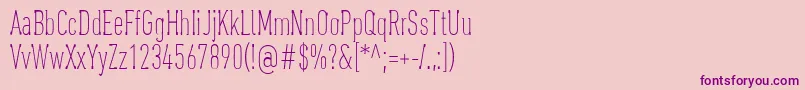 OaxaquenaTall Font – Purple Fonts on Pink Background