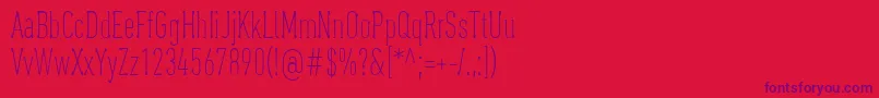 OaxaquenaTall Font – Purple Fonts on Red Background