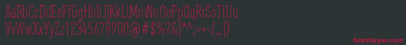 OaxaquenaTall Font – Red Fonts on Black Background