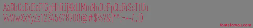 OaxaquenaTall Font – Red Fonts on Gray Background