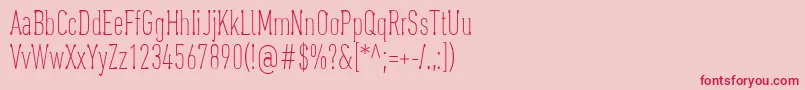 OaxaquenaTall Font – Red Fonts on Pink Background