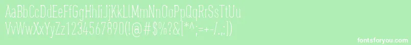 OaxaquenaTall Font – White Fonts on Green Background