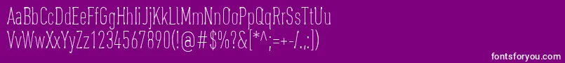 OaxaquenaTall-Schriftart – Weiße Schriften auf violettem Hintergrund