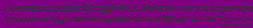 Xephyrlaserital Font – Black Fonts on Purple Background