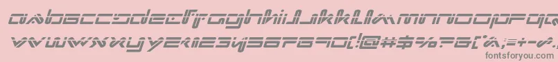 Xephyrlaserital-Schriftart – Graue Schriften auf rosa Hintergrund