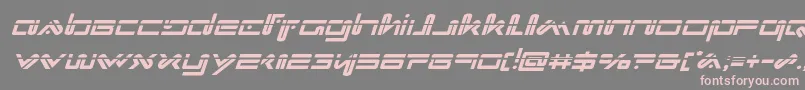 Xephyrlaserital Font – Pink Fonts on Gray Background