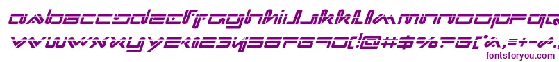 Xephyrlaserital Font – Purple Fonts on White Background