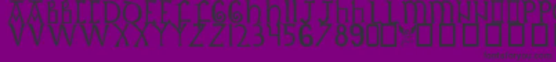 Britishoutline Font – Black Fonts on Purple Background