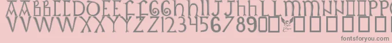 More about Britishoutline Font Britishoutline Font – Gray Fonts on Pink Background