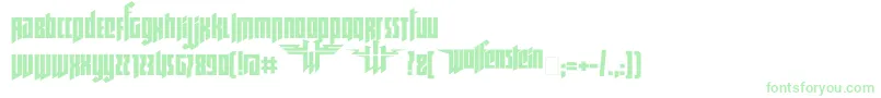 Ruswolfenstein-Schriftart – Grüne Schriften