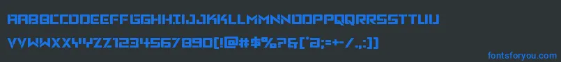 Vikingsquad Font – Blue Fonts on Black Background