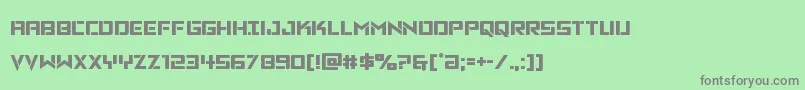Vikingsquad Font – Gray Fonts on Green Background