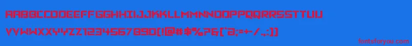Vikingsquad Font – Red Fonts on Blue Background