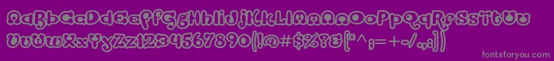 StrumpfstdOpen Font – Gray Fonts on Purple Background