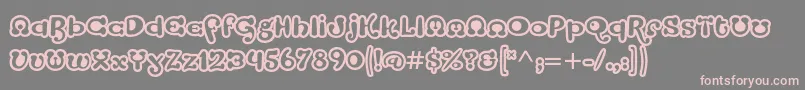 StrumpfstdOpen Font – Pink Fonts on Gray Background
