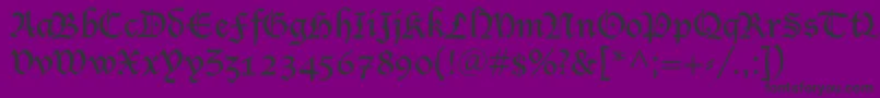 SaintgermainBlack Font – Black Fonts on Purple Background