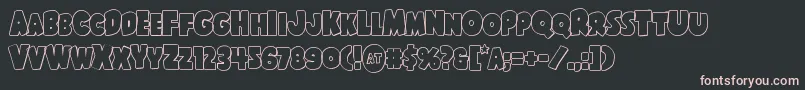 フォントShablagooout – 黒い背景にピンクのフォント