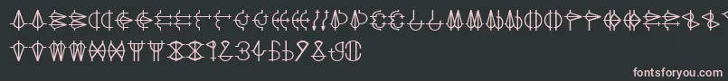 GraceOfEtro Font – Pink Fonts on Black Background