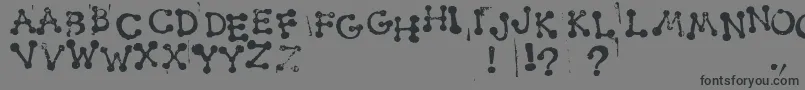 Шрифт SmudgyDotStamps – чёрные шрифты на сером фоне