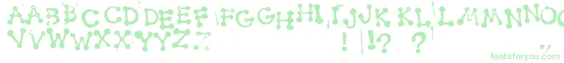 SmudgyDotStamps-Schriftart – Grüne Schriften