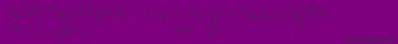 Elvencommonspeak Font – Black Fonts on Purple Background