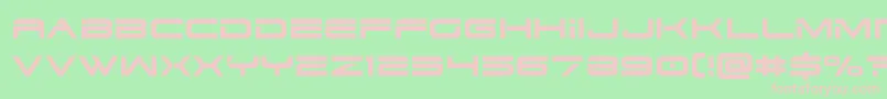 Dodger3 Font – Pink Fonts on Green Background