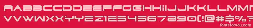 Dodger3 Font – Pink Fonts on Red Background