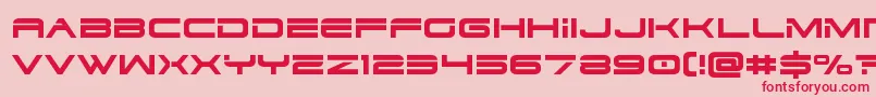 Dodger3 Font – Red Fonts on Pink Background