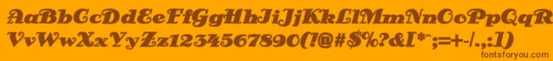 More about DsSienaOutline Font DsSienaOutline Font – Brown Fonts on Orange Background