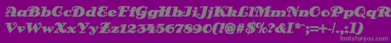 DsSienaOutlineフォントについての詳細 フォントDsSienaOutline – 紫の背景に灰色の文字