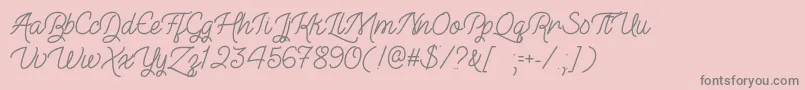 fuente TheIllusionOfBeautyOtf – Fuentes Grises Sobre Fondo Rosa