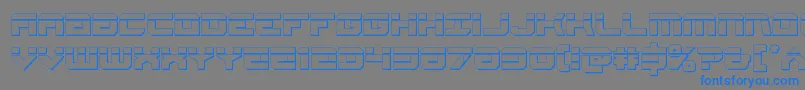 Gearheadbullet Font – Blue Fonts on Gray Background