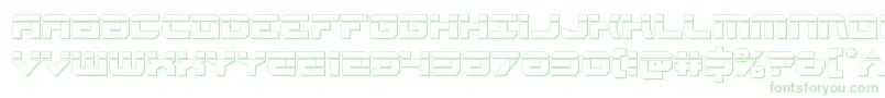 Gearheadbullet-Schriftart – Grüne Schriften