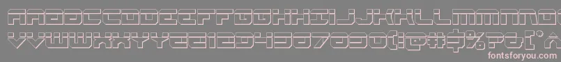 Gearheadbullet Font – Pink Fonts on Gray Background