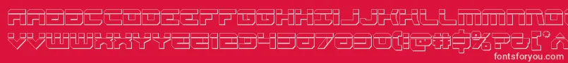 Gearheadbullet Font – Pink Fonts on Red Background