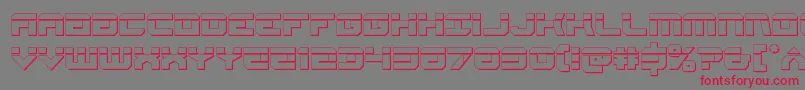 Gearheadbullet Font – Red Fonts on Gray Background