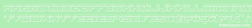 Gearheadbullet Font – White Fonts on Green Background