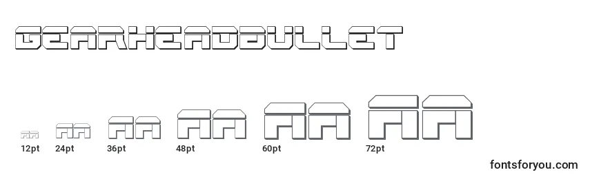 Gearheadbullet Font Sizes